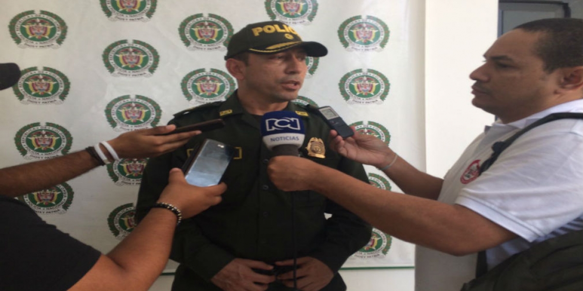 Archivo. Coronel Gustavo Berdugo Garavito, Comandante de la Policía Metropolitana de Santa Marta.
