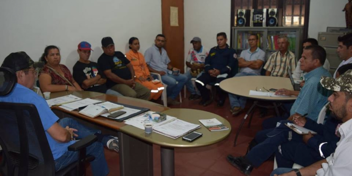 Cortesía La alcaldía de Aracataca realizó el consejo de gestión de riesgo por el paso de Isaac.