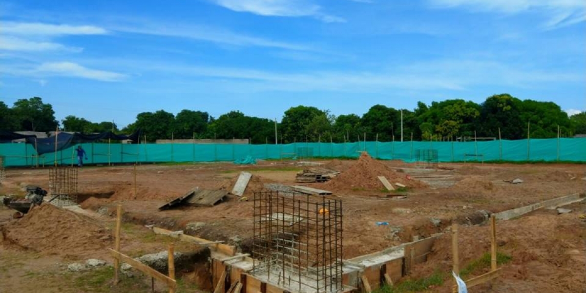 Cortesía Aspecto de una de las canchas a intervenir en el municipio de Santa Ana.