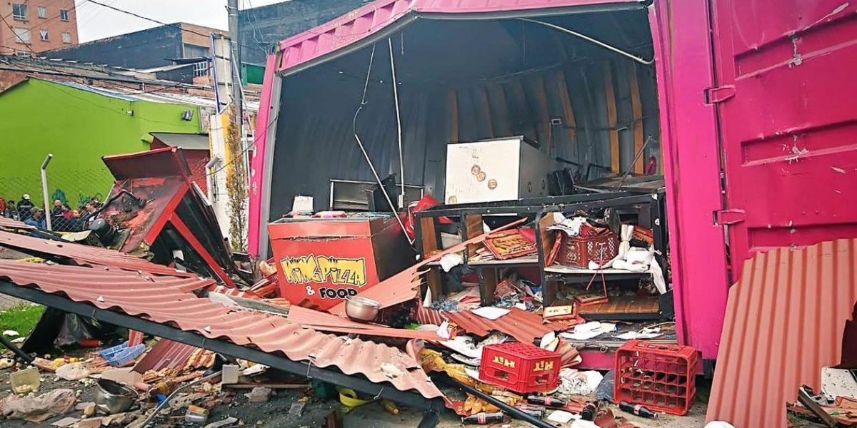 Explosión en Bogotá.