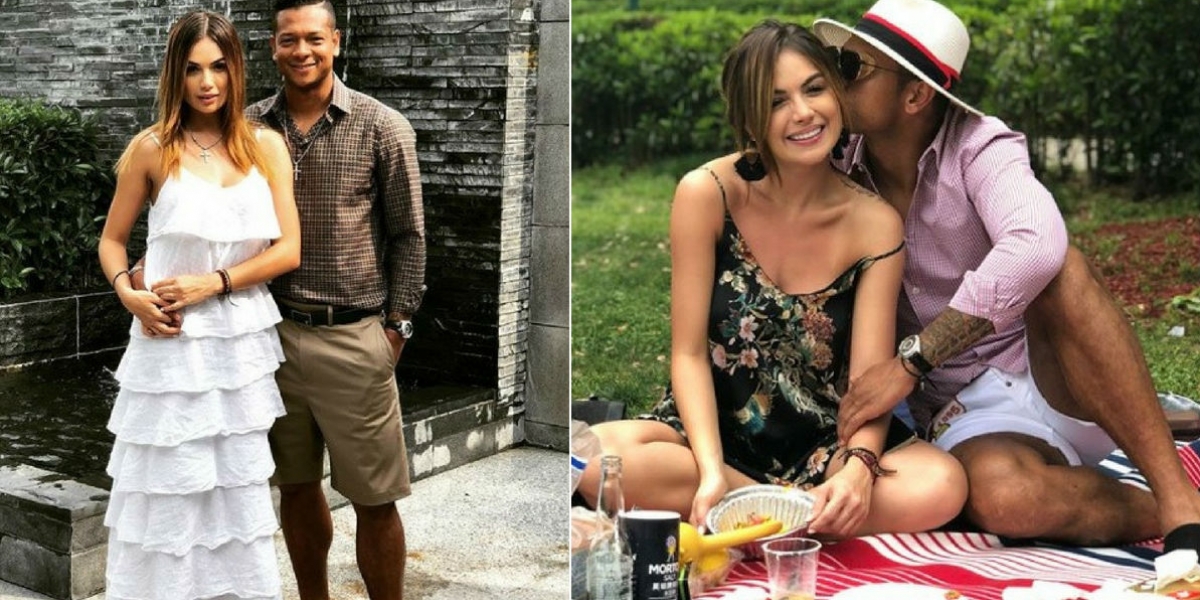 Instagram Fredy Guarín y Sara Uribe