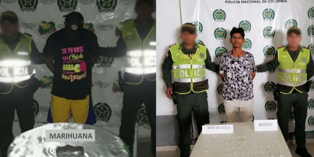 Policía del Magdalena Capturados en Zona Bananera y El Banco.