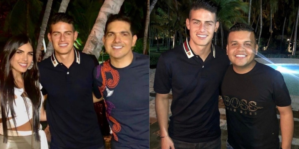Instagram Tata Becerra, James Rodríguez, Peter Manjarrés y Juank Vega