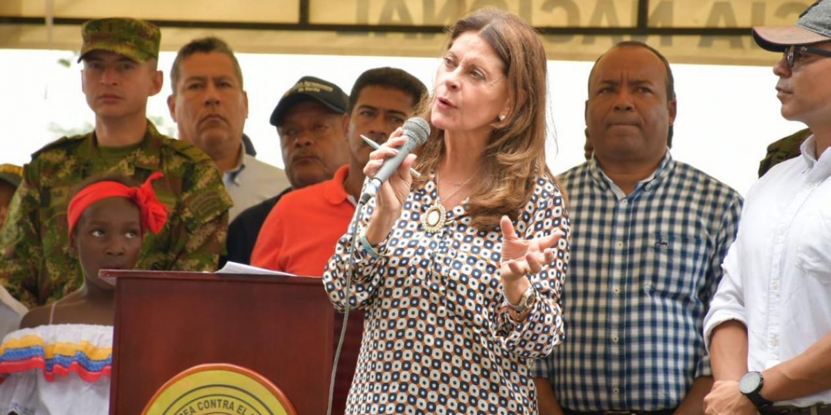 La vicepresidenta Marta Lucía Ramírez.