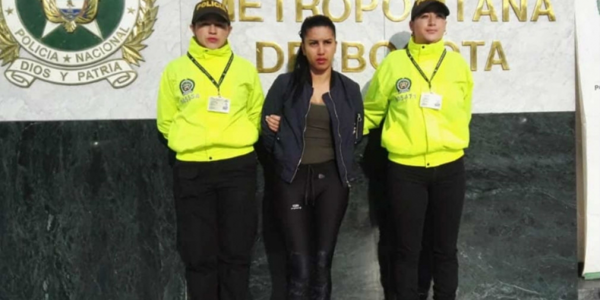 Policía de Bogotá Alias 'Nanita', capturada y enviada a la cárcel