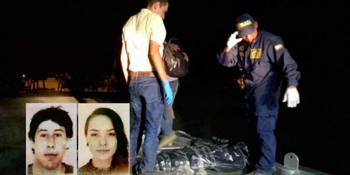 El Heraldo Diego Bigger, de 31 años, y Jossen Anne Millius, de 22, turistas ahogados.