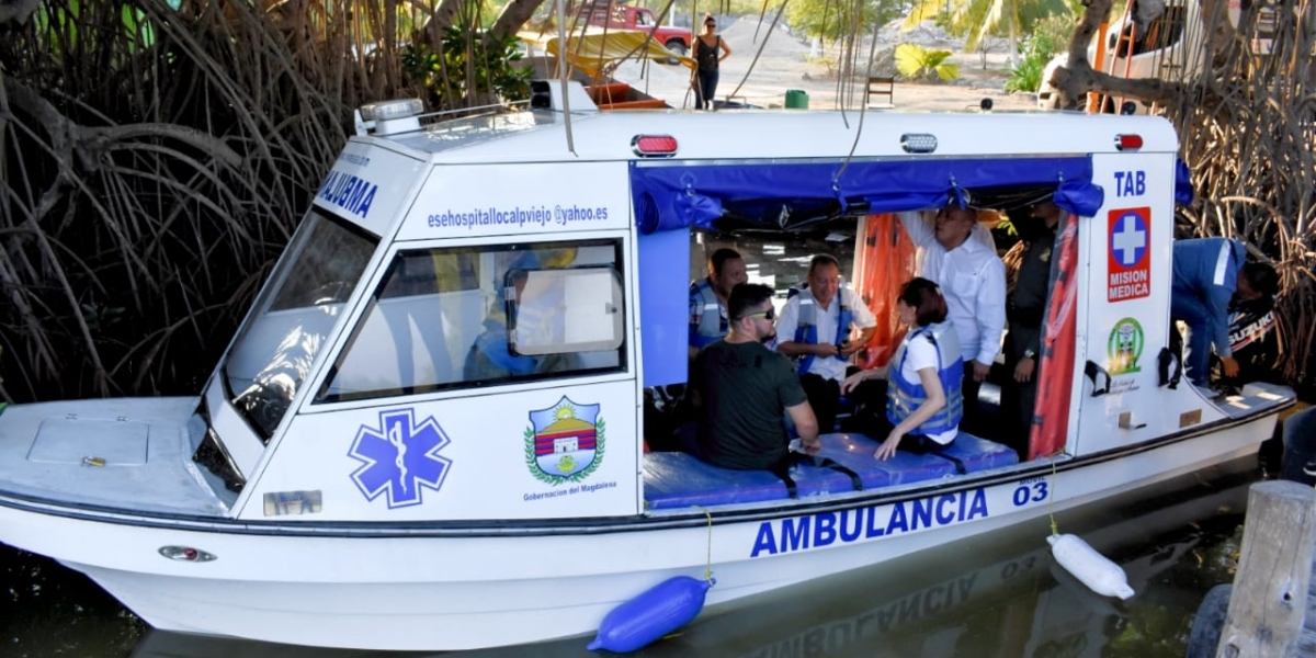 Gobernación del Magdalena Esta es la ambulancia acuática que transportará pacientes desde los pueblos palafitos.