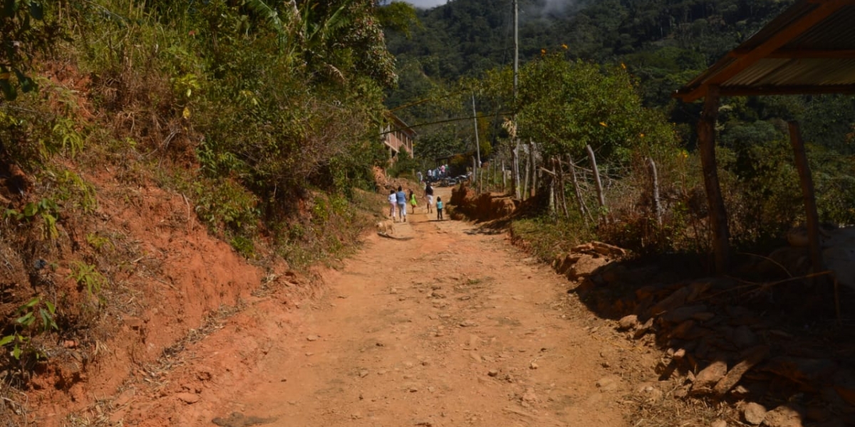 18 kilómetros más de placa huella construirá la Gobernación en la zona entre Minca y La Tagua.