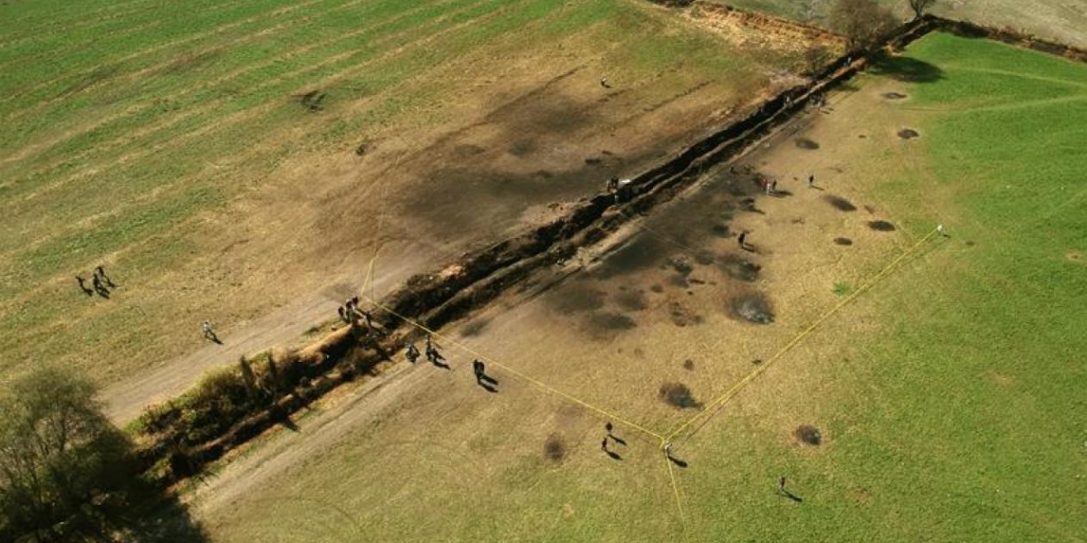 cortesía Foto del lugar de la explosión