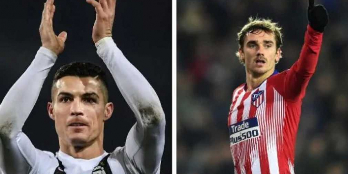 Cristiano Ronaldo y Antonie  Griezmann