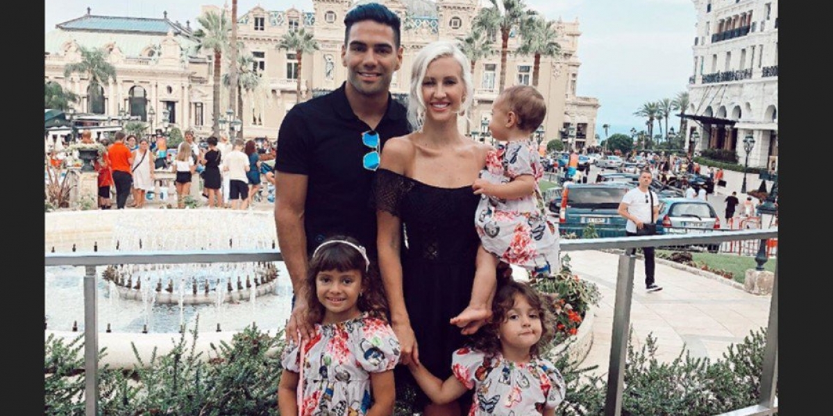 Falcao García y su familia