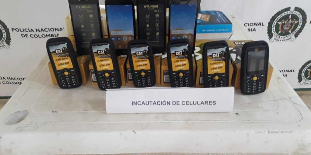Policía del Magdalena Incautación de celulares