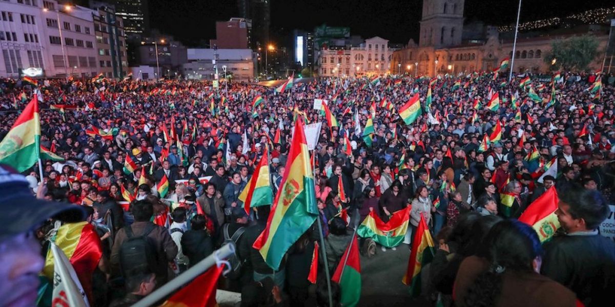 Protestas contra Evo Morales en Bolivia.