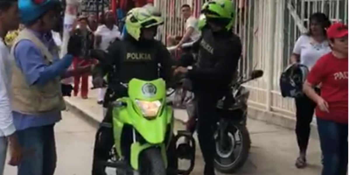 Estos son los patrulleros de la Policía involucrados en el accidente. 