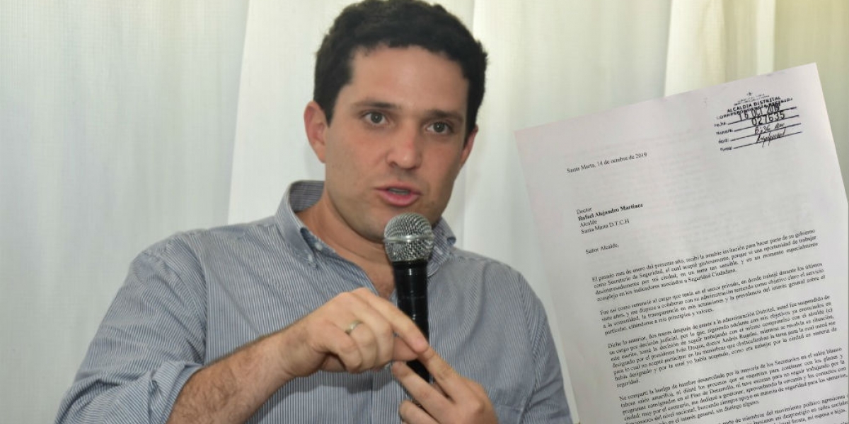 Camilo George renuncia a la Secretaría de Desarrollo Económico.