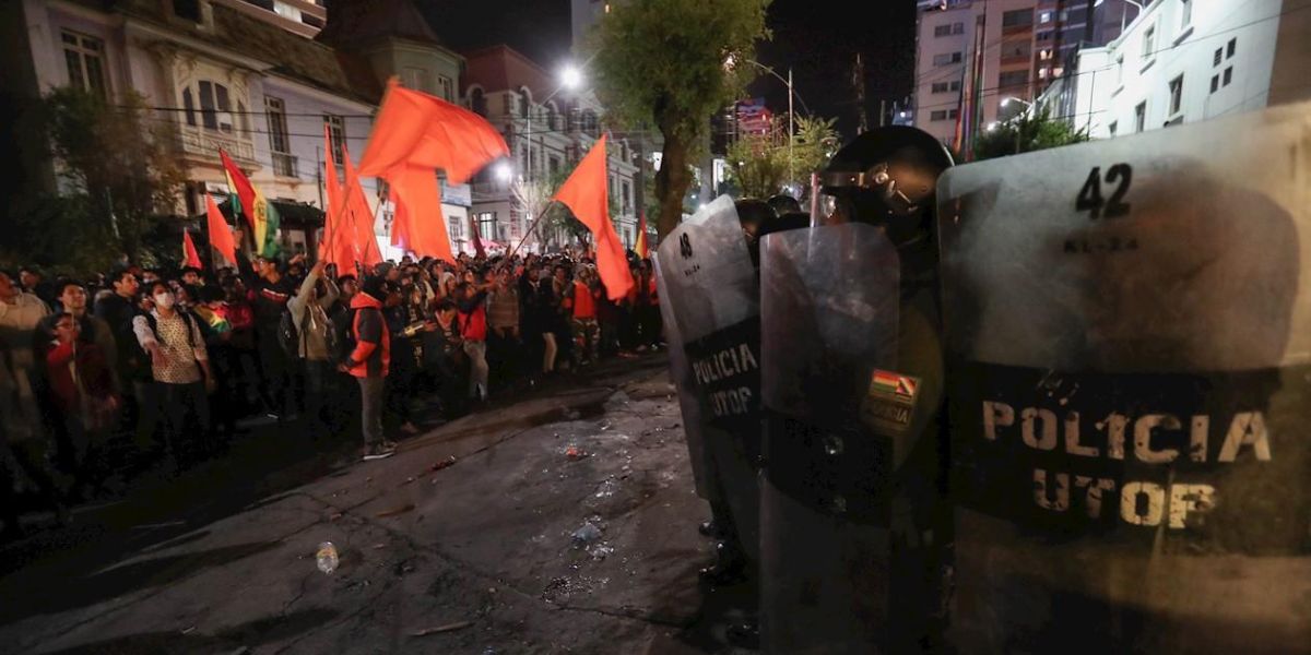 Protestas en Bolivia.