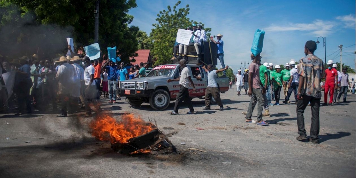 EFE Protestas en Haití.