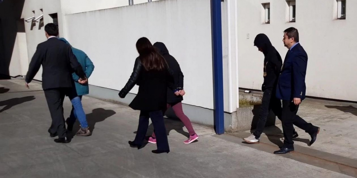 PDI Personas capturadas por la Fiscalía chilena y la Policía de Investigaciones (PDI).