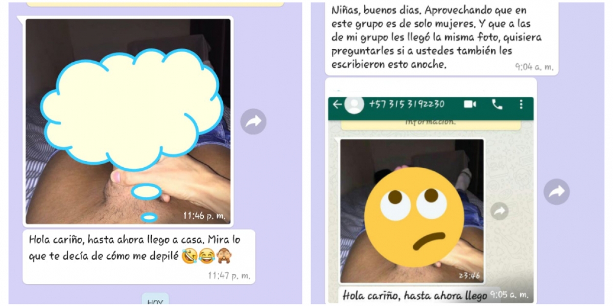 Cortesía Seguimiento.co Hombre depravado envía foto de sus apartes íntimas a Whatsapp de mujeres en Santa Marta