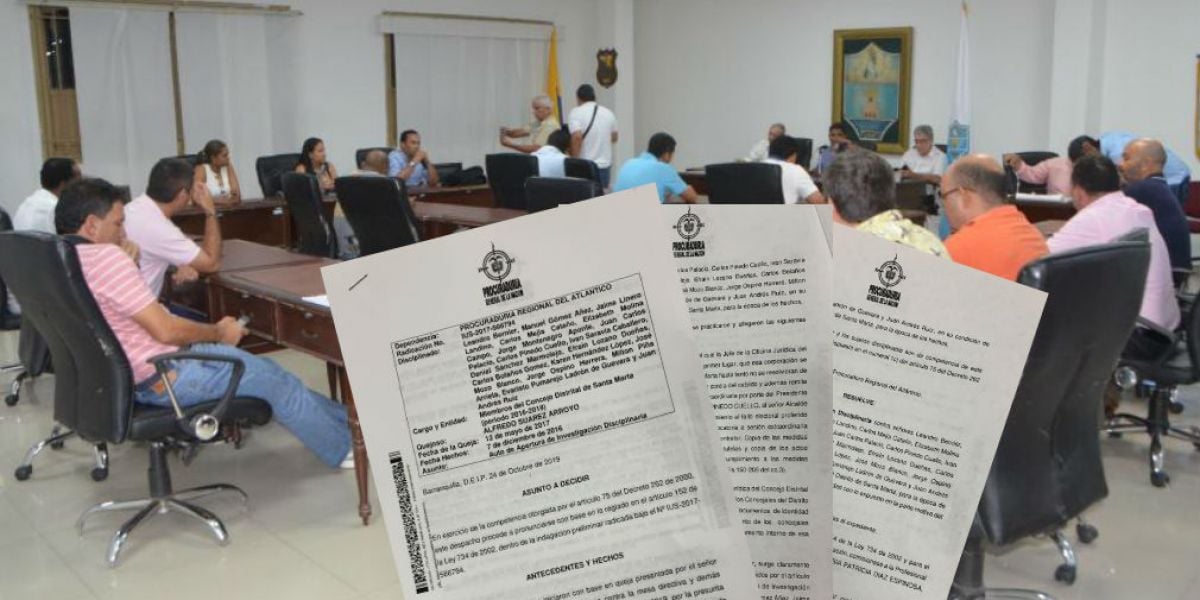 Seguimiento.co Abren investigación disciplinaria contra los concejales de Santa Marta.
