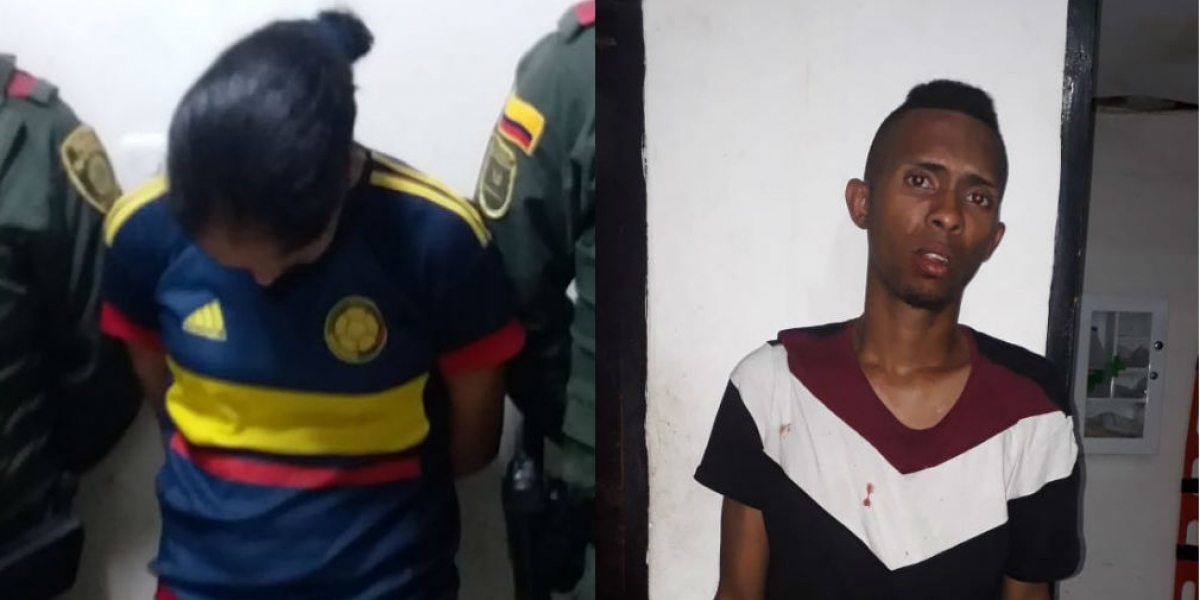 Policía Capturados portando estupefacientes.
