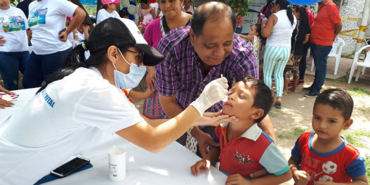 Alcaldía de Santa Marta Niños vacunados.
