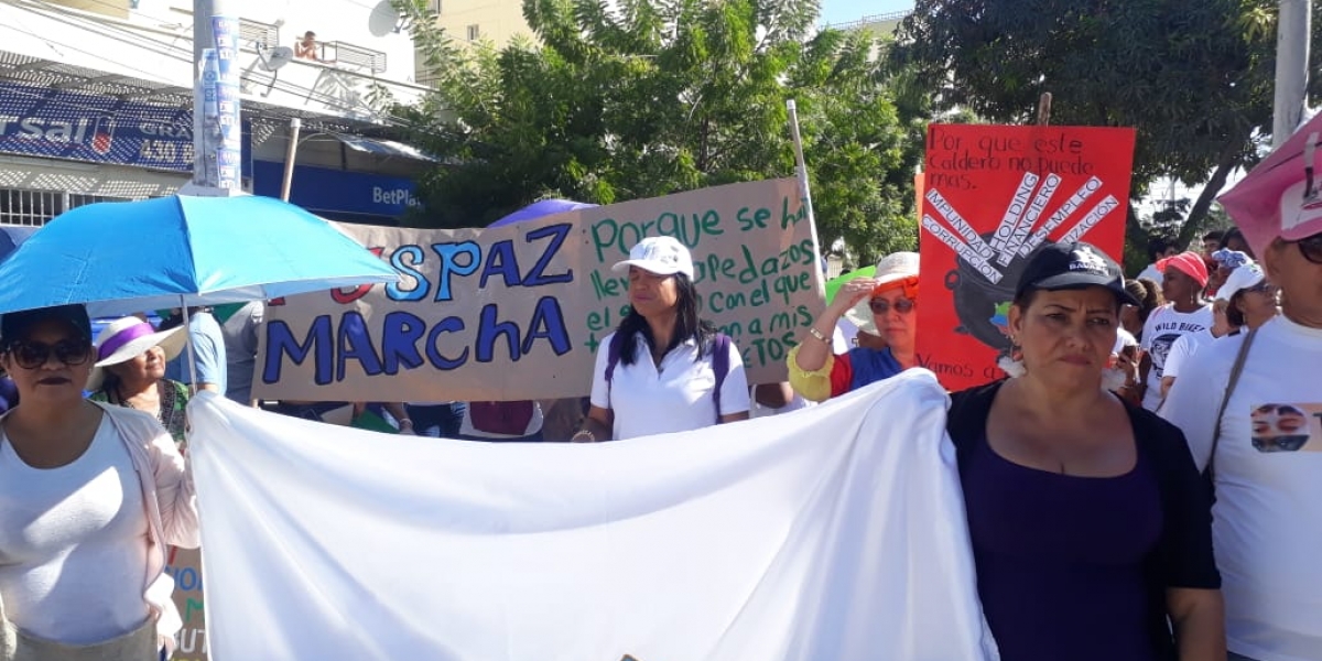 Marcha 21N en Santa Marta