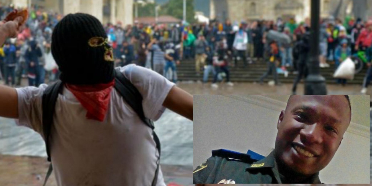 EL TIEMPO- AFP Uniformado samario perdió su ojo en protestas en Bogotá
