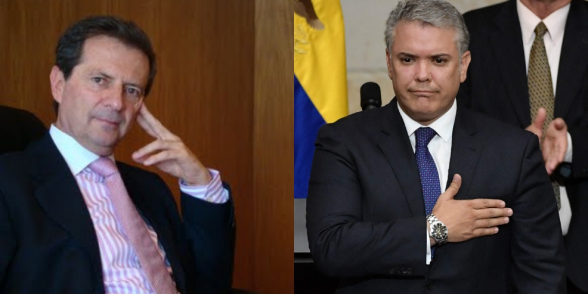 Fernando Londoño e Iván Duque.