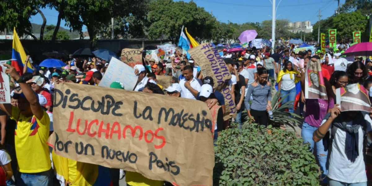 Archivo Imagen para ilustrar nota - Marcha en Santa Marta.