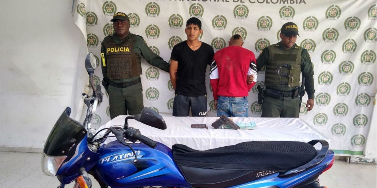 Policía Metropolitana de Santa Marta Capturados en Ciénaga.