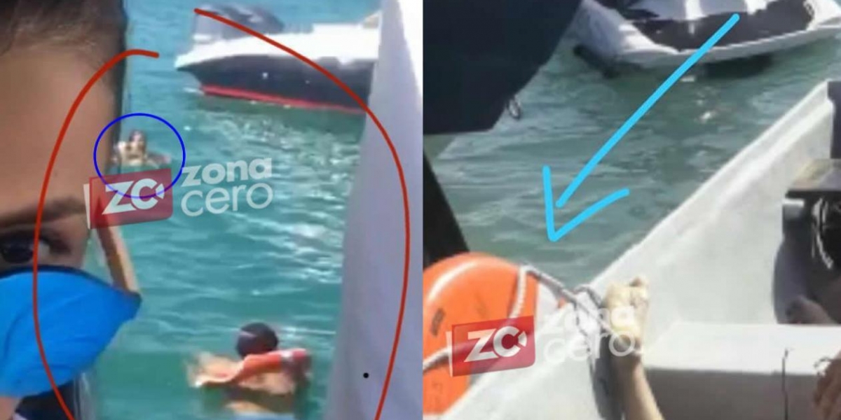 Estas imágenes muestran que, minutos antes de morir, la joven nadaba con un flotador.