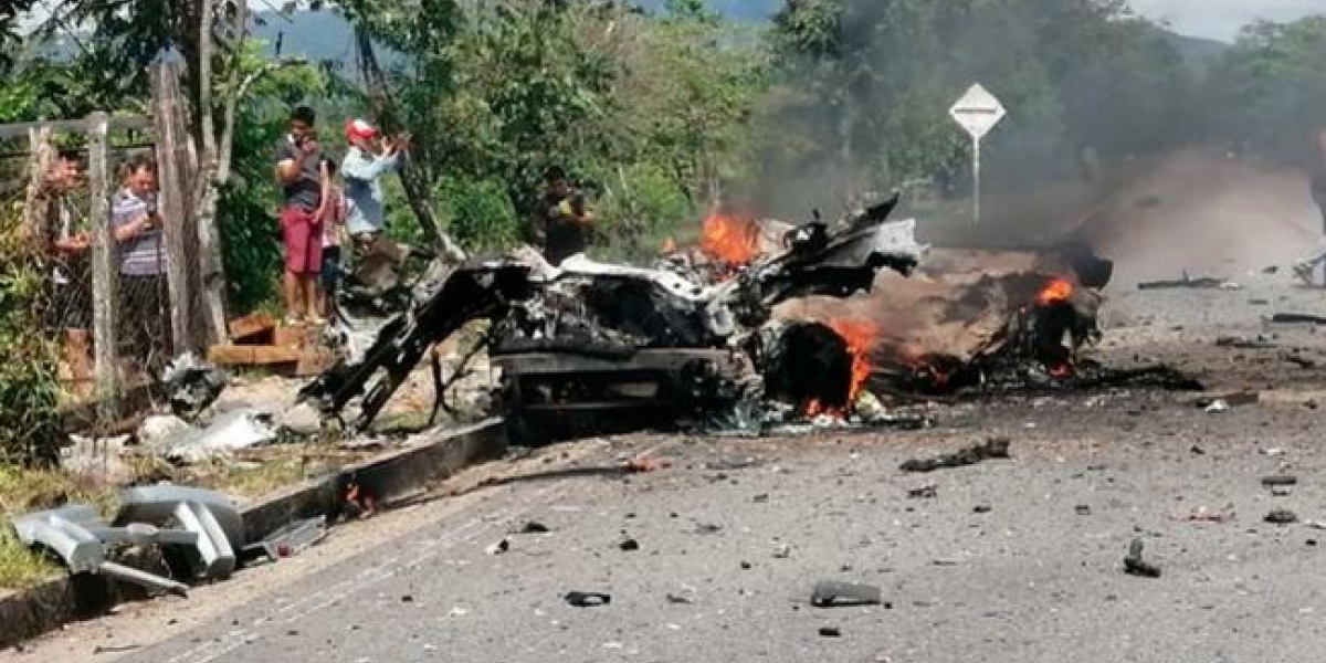 Twitter @Juan39998706 Ataque terrorista en Cubará, Boyacá