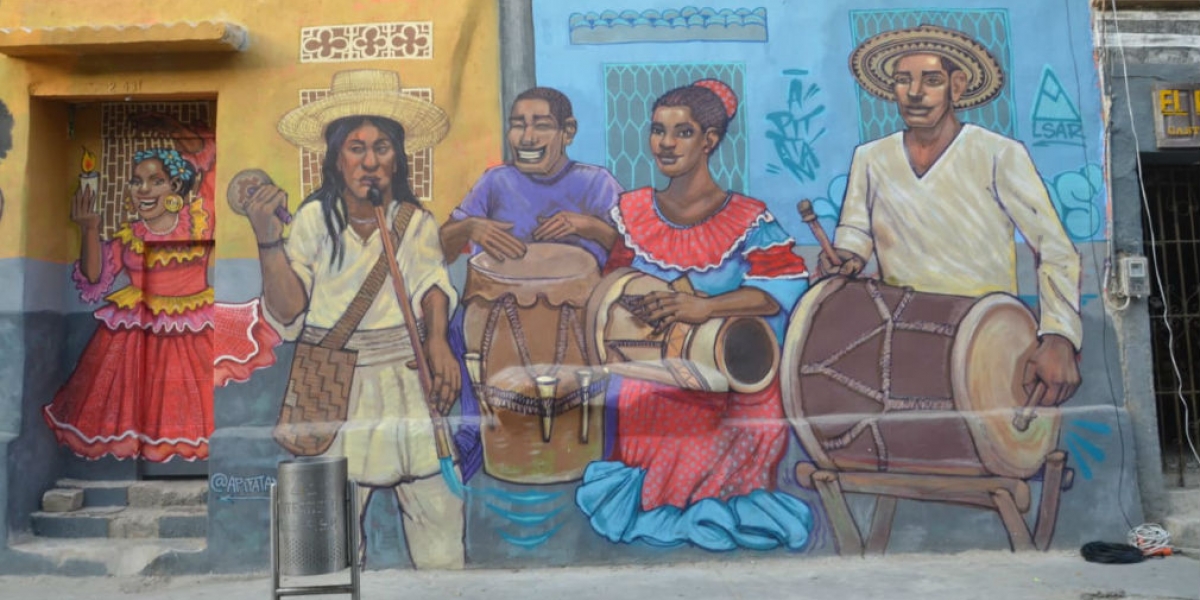 Santa Marta Vital Mural de la Ruta de los Murales.