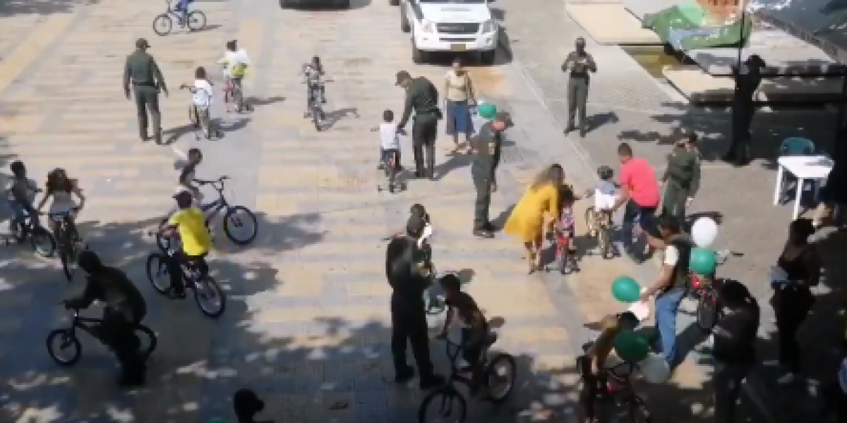 Captura de pantalla Twitter @PoliciaStaMarta Santa Marta