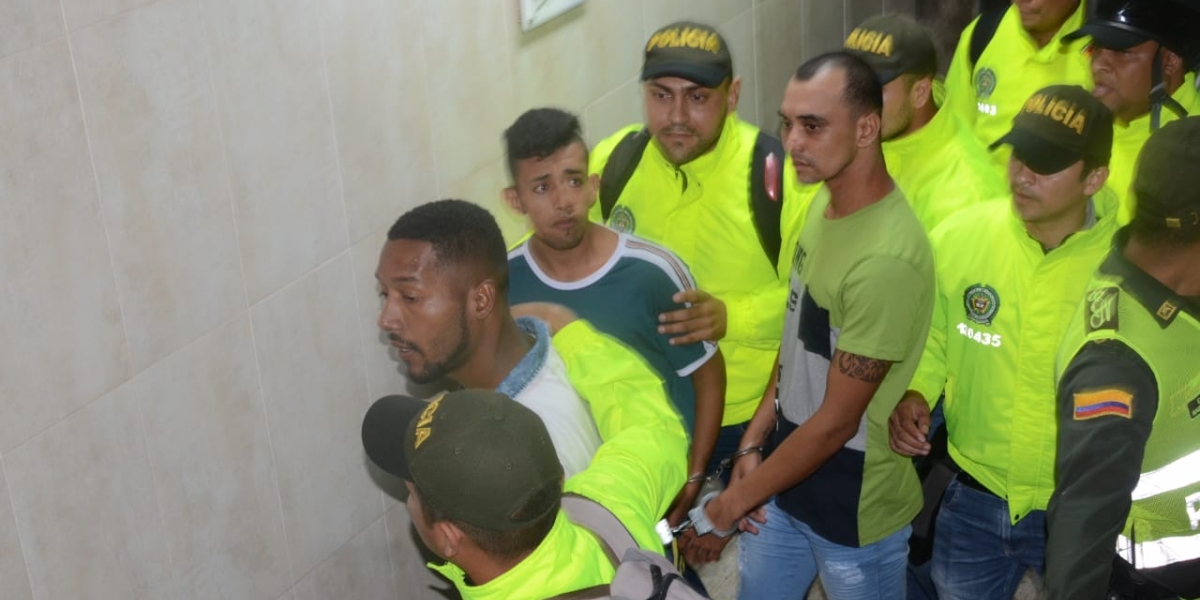 Óscar Mejía - seguimiento.co Los tres capturados fueron enviados a la cárcel.
