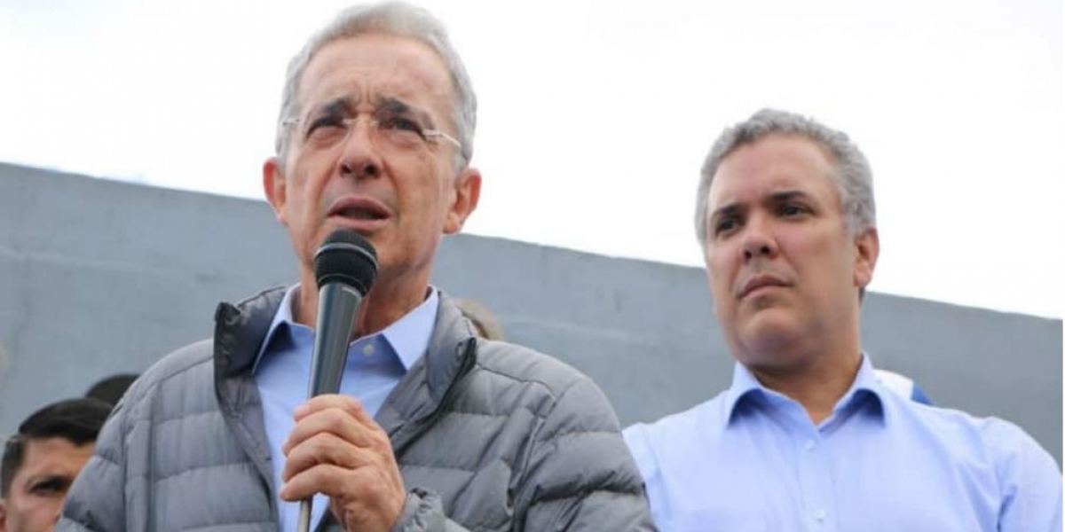 Cortesía Álvaro Uribe e Iván Duque