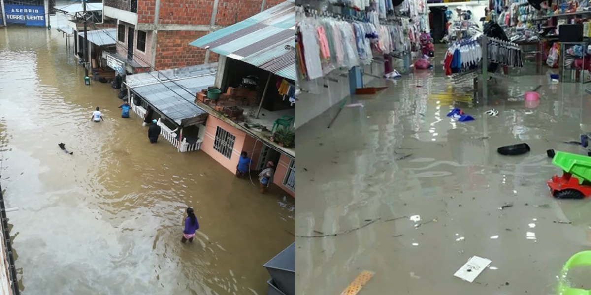 @iliacalderon/@ComunidadesAfro Las inundaciones afectaron los barrios y el sector comercial de seis municipios.