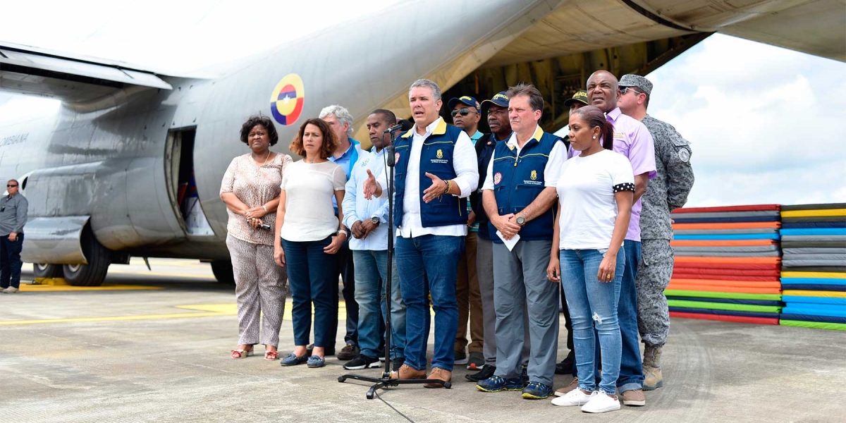 El presidente Iván Duque llegó este domingo al Chocó.