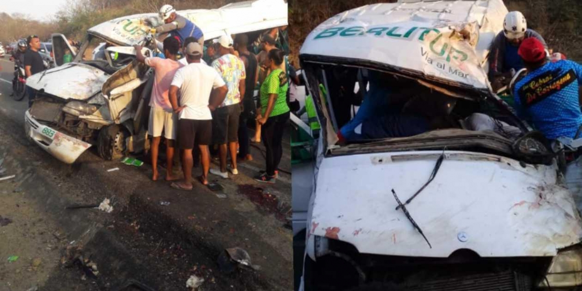 Zona Cero Vehículo accidentado.