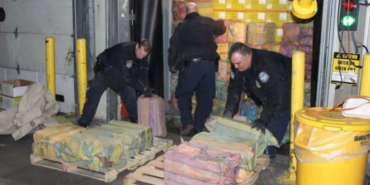 Cortesía Policías fedrales en el operativo de encautación.