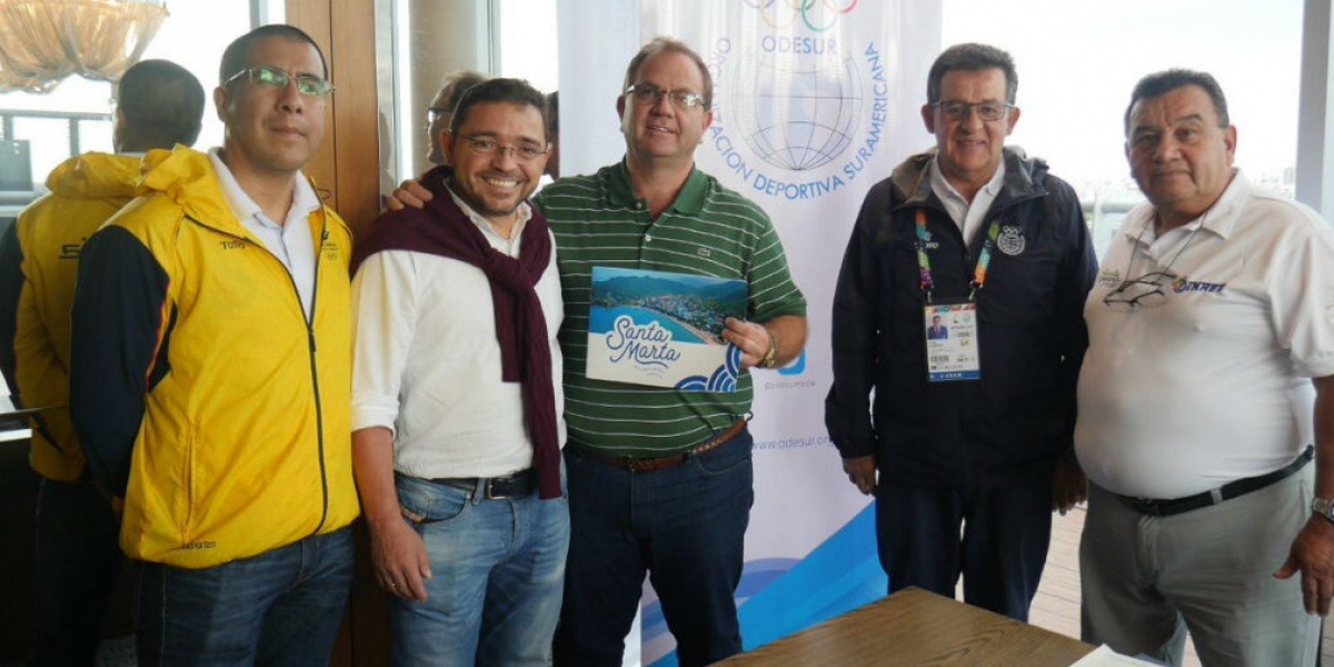 Reunión del Alcalde con miembros de la Organización Deportiva de Suramericana (Odesur).