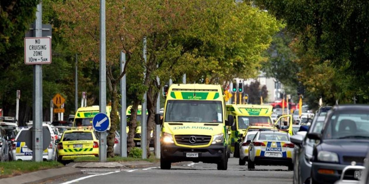 EFE Policía de Nueva Zelanda en operativo tras el atentado terrorista.