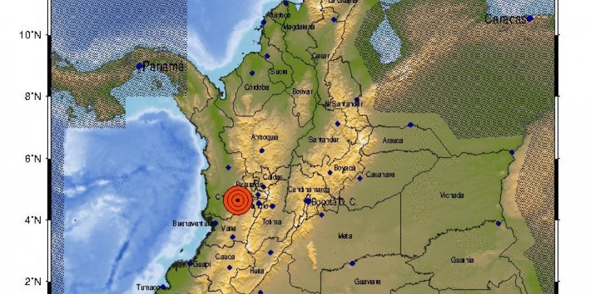 SGC El temblor fue sentido en el centro del país.