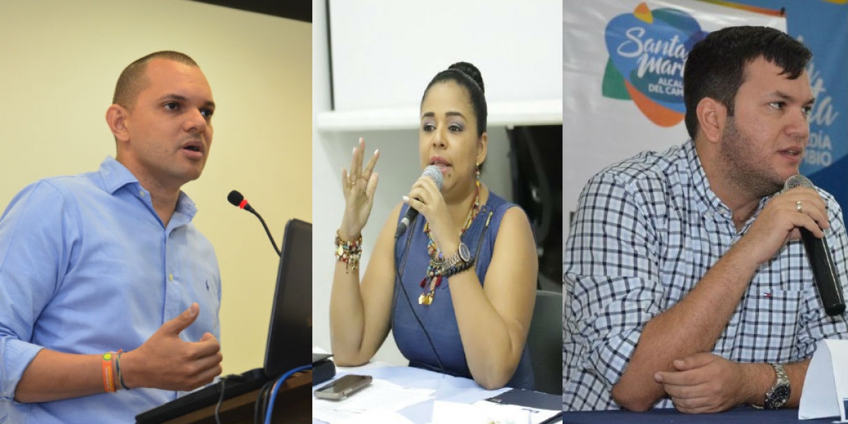 Cortesía Estas tres personas integrarían la terna de Fuerza Ciudadana.