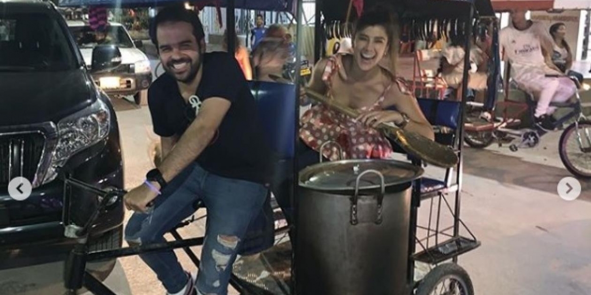 cortesía Andrea Jaramillo Char y su futuro esposo, Felipe Restrepo