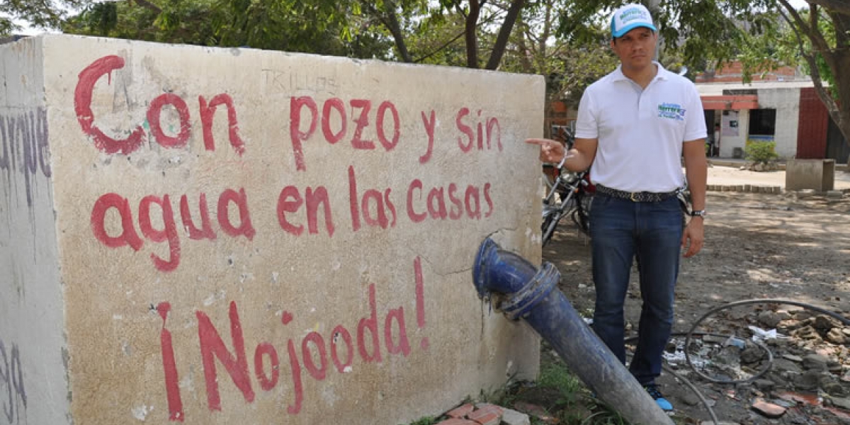 Los pozos construidos por la Alcaldía de Santa Marta tienen en aprietos a Carlos Caicedo.