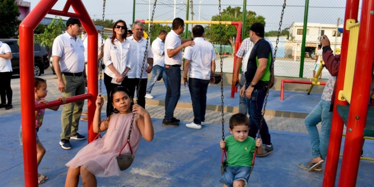 Gobernación del Magdalena Los parques fueron inaugurados por la Gobernación y Coldeportes.