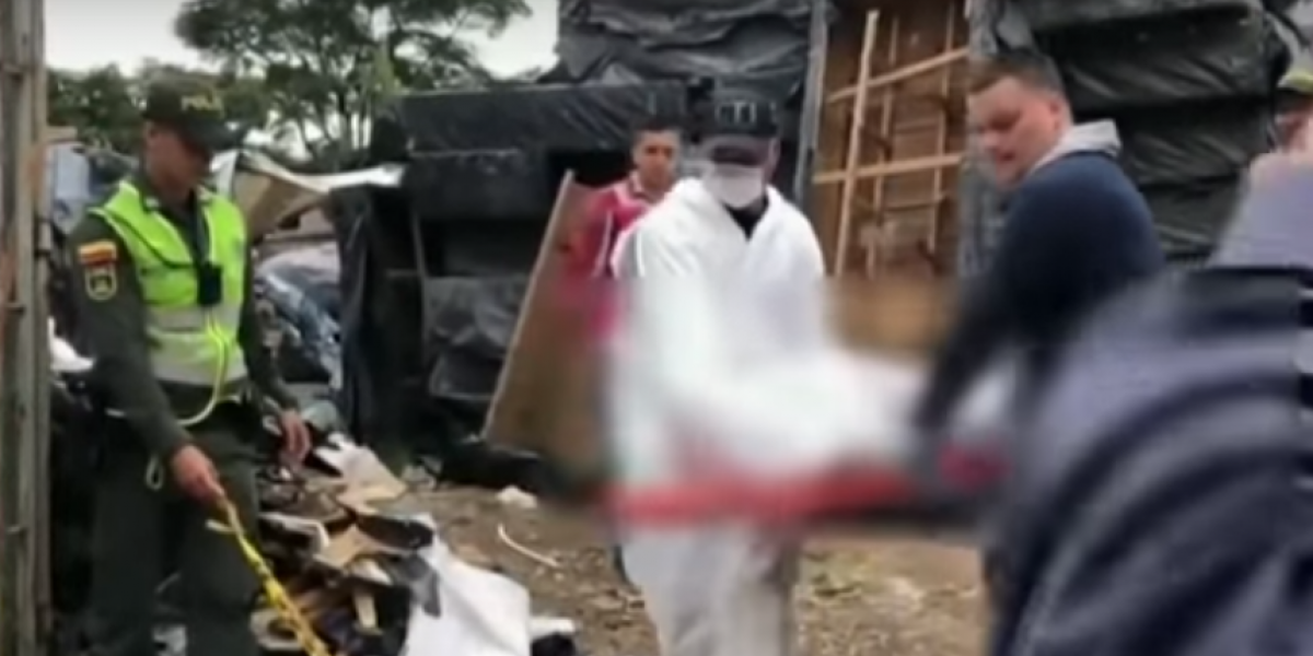 Captura de pantalla Noticias Caracol Macabra escena
