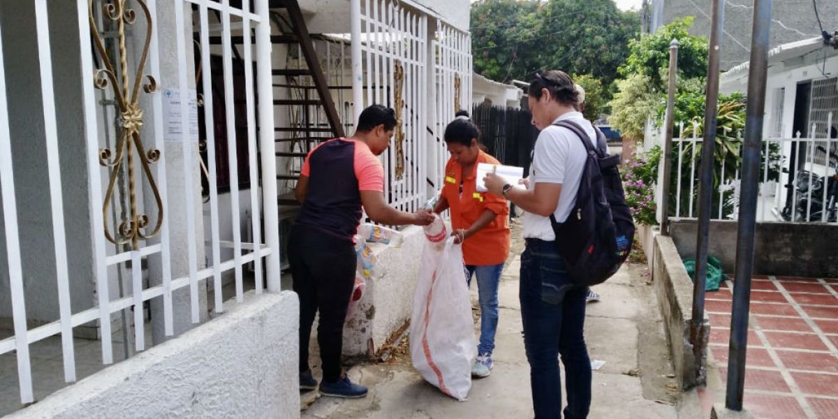 Reciclaje en Santa Marta.